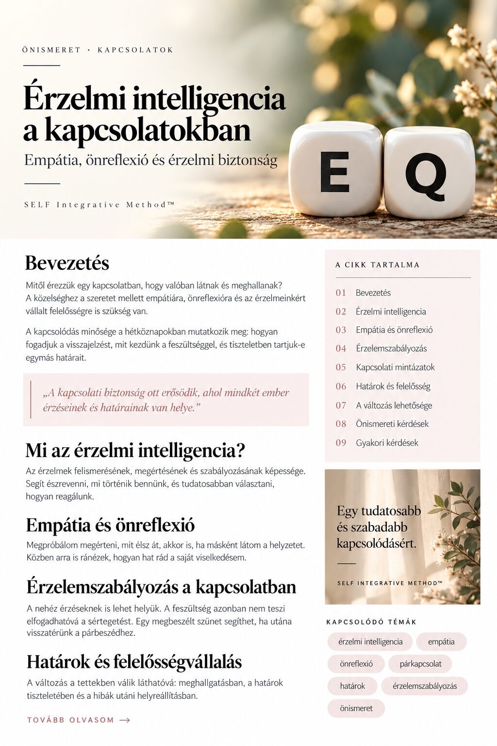Érzelmi intelligencia a kapcsolatokban - Mitől érezheted, hogy valóban látnak és meghallanak?